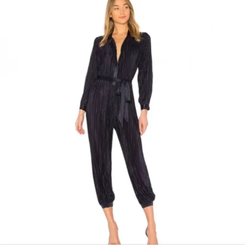 L'ACADEMIE Navy blue jumpsuit